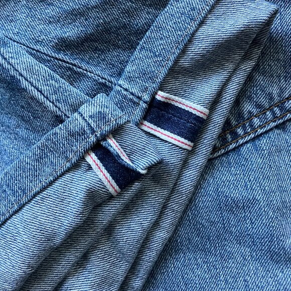 Men's Levi's 505 Selvedge Denim Jeans 33x32 Big E - Picture 3 of 9